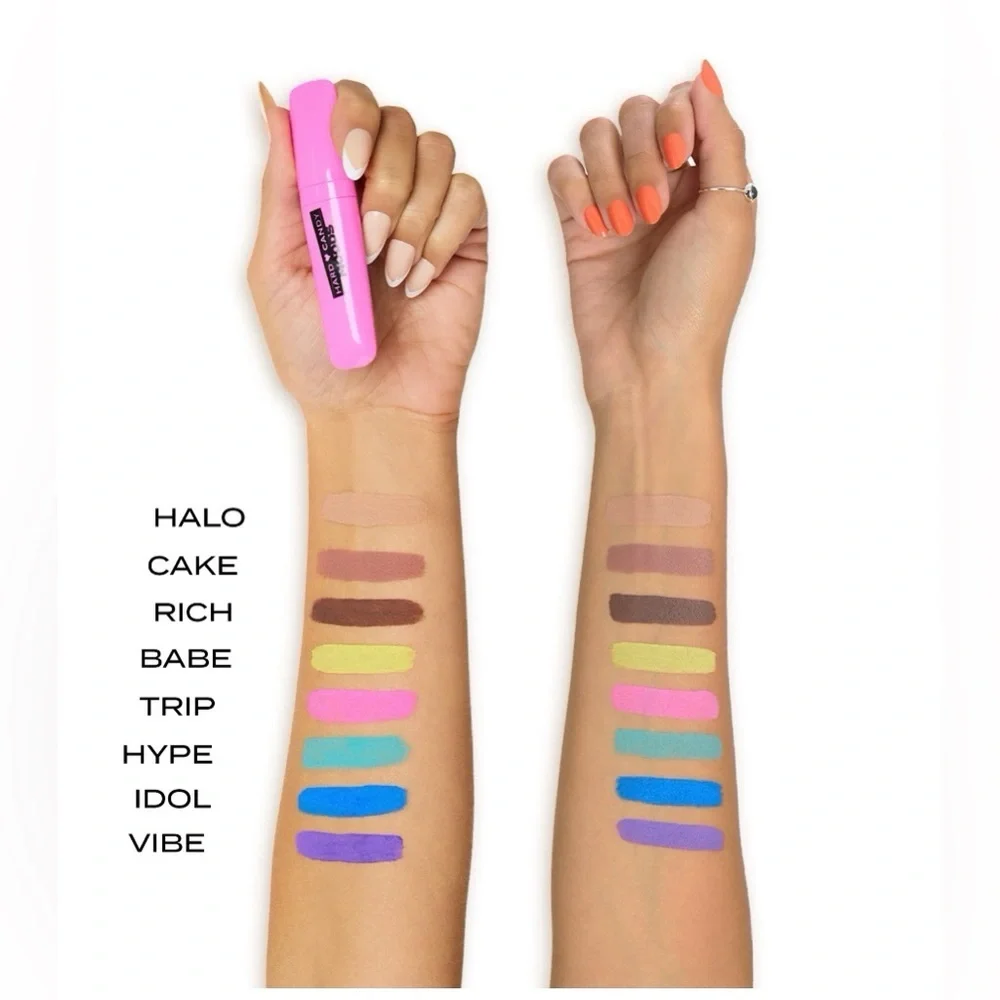 (2) Hard Candy Moods Shadow Paint, Matte Cream Eye Shadow & Primer- Hype, Babe